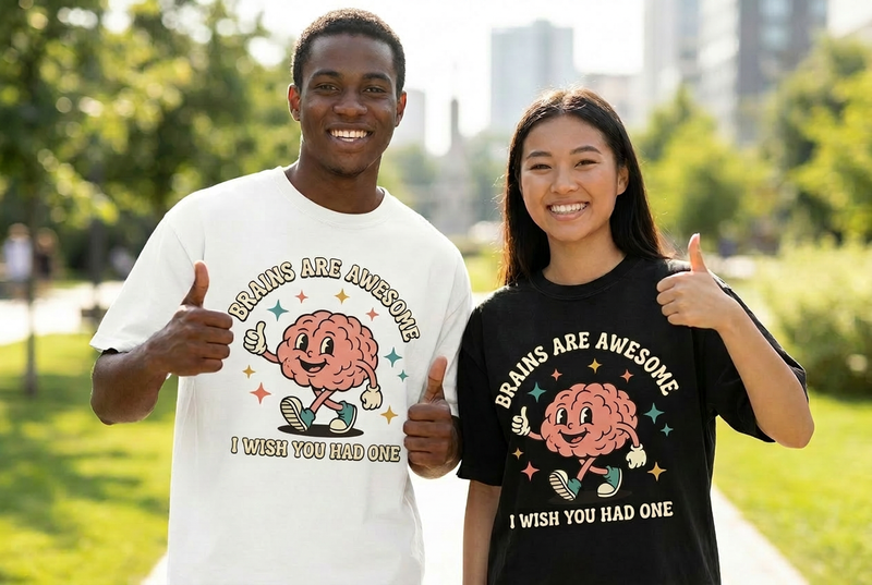 Brains Are Awesome... I Wish You Had One Shirt |Unisex  Funny Brain Tee